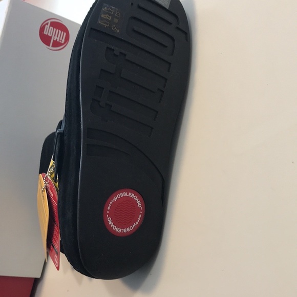 NWT Black Suede Dash Fitflop - Picture 4 of 6